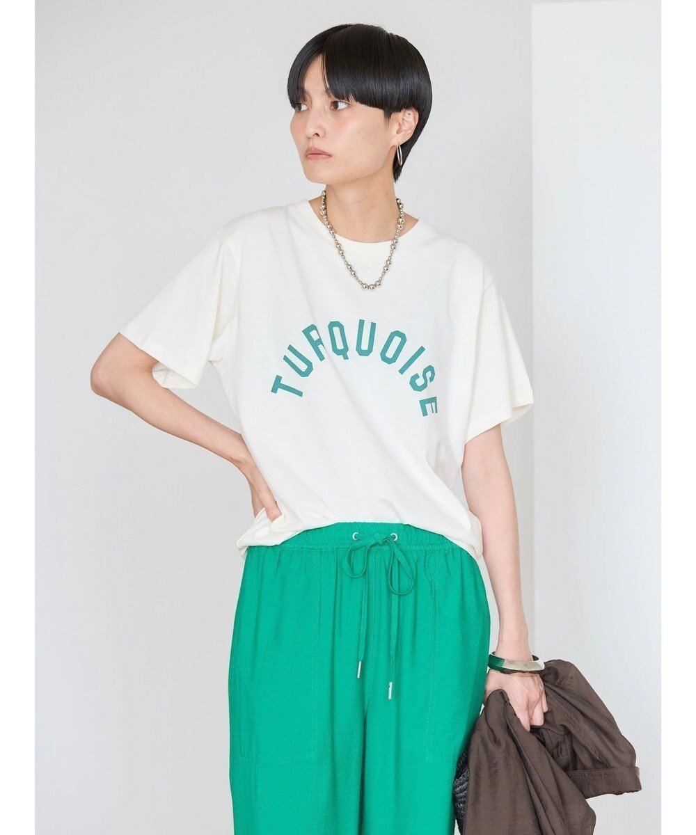 【アメリカンホリック/AMERICAN HOLIC】のTURQUOISEロゴカットプルオーバー 人気、トレンドファッション・服の通販 founy(ファニー) 　ファッション　Fashion　レディースファッション　Fashion for Women　トップス・カットソー　Cut & Sew Tops　シャツ・ブラウス・オフィスカジュアル　Elegant Blouses & Button-Ups　ロングTシャツ・Tシャツ　Longline T-Shirts & Tees　カジュアルプルオーバー・ニットトップス　Pullovers & Knit Tops / Casual Pullovers　カットソー・ベーシックTシャツ　Cut-and-Sewn Tops / Stretch Tees & Basics　カットソー　Cut and Sewn Top　プリント　Print, Printed Pattern　ベーシック　Basic, Essential　ポケット　Pocket, Pocket Detail　定番　Standard, Basic Item　A/W・秋冬　Autumn/Winter　 other-1|ID: prp329100004570625 ipo3291000000032664589