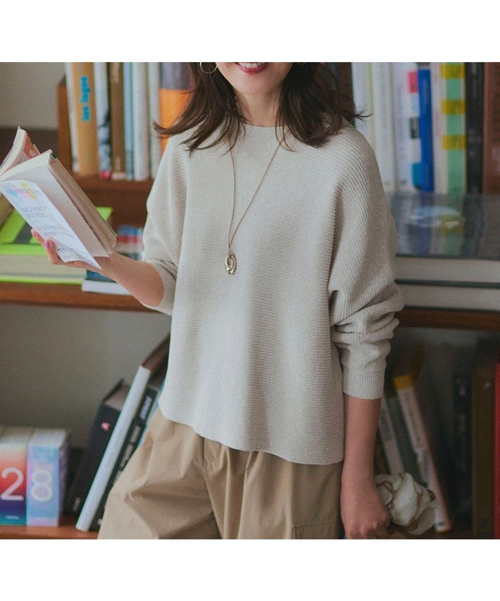 【23区/NIJYUSANKU】の【Oggi3月号掲載/洗える】コットンギマ クロップド ドルマン ニット 人気、トレンドファッション・服の通販 founy(ファニー) 　雑誌掲載アイテム　Magazine Picks & Fashion Features　ファッション雑誌　Fashion Magazines　オッジ　Oggi　ファッション　Fashion　レディースファッション　Fashion for Women　トップス・カットソー　Cut & Sew Tops　ニット　Knit Tops & Sweaters　イエロー　Yellow　春　Spring　洗える　Machine Washable　畦　Ribbed Knit　カットソー　Cut and Sewn Top　クロップド　Cropped, Short Length　コーティング　Coating, Coated Finish　3月号　March Issue　シンプル　Simple, Minimal　ストライプ　Stripe, Striped Pattern　セーター　Sweater, Knitwear　雑誌　Magazine, Fashion Magazine　トレンド　Trend, Trending Now　冬　Winter / This Winter　S/S・春夏　SS, Spring/Summer, Warm Season　夏　Summer　2025年　2025　2025春夏・S/S　Spring/Summer 2025 SS25　 other-1|ID: prp329100004570670 ipo3291000000033713254