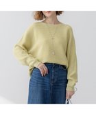 【23区/NIJYUSANKU】の【Oggi3月号掲載/洗える】コットンギマ クロップド ドルマン ニット イエロー|ID: prp329100004570670 ipo3291000000036380212