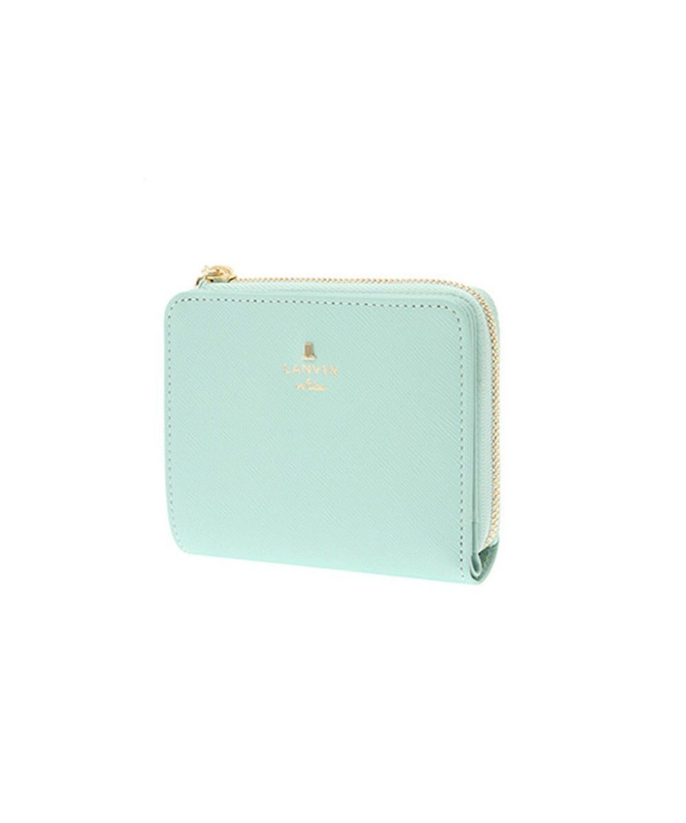 【ランバン オン ブルー/LANVIN en Bleu】のリュクサンブール 2つ折り財布 Lファスナー インテリア・キッズ・メンズ・レディースファッション・服の通販 founy(ファニー) 　ファッション　Fashion　レディースファッション　Fashion for Women　ミニ財布・二つ折り財布　Wallets & Card Cases　シンプル　Simple, Minimal　フロント　Front, Front Design　プリント　Print, Printed Pattern　メタル　Metal, Metal Parts　モチーフ　Motif, Design Theme　財布　Wallet, Purse　ミント|ID: prp329100004570754 ipo3291000000033117281