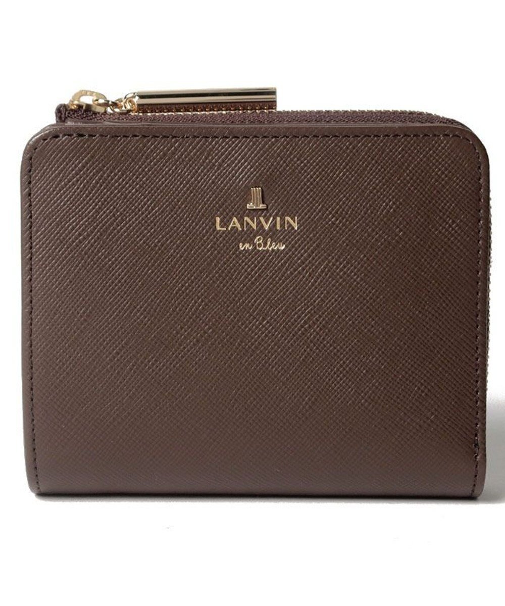 【ランバン オン ブルー/LANVIN en Bleu】のリュクサンブール 2つ折り財布 Lファスナー インテリア・キッズ・メンズ・レディースファッション・服の通販 founy(ファニー) 　ファッション　Fashion　レディースファッション　Fashion for Women　ミニ財布・二つ折り財布　Wallets & Card Cases　シンプル　Simple, Minimal　フロント　Front, Front Design　プリント　Print, Printed Pattern　メタル　Metal, Metal Parts　モチーフ　Motif, Design Theme　財布　Wallet, Purse　ノウチャ|ID: prp329100004570754 ipo3291000000033117288