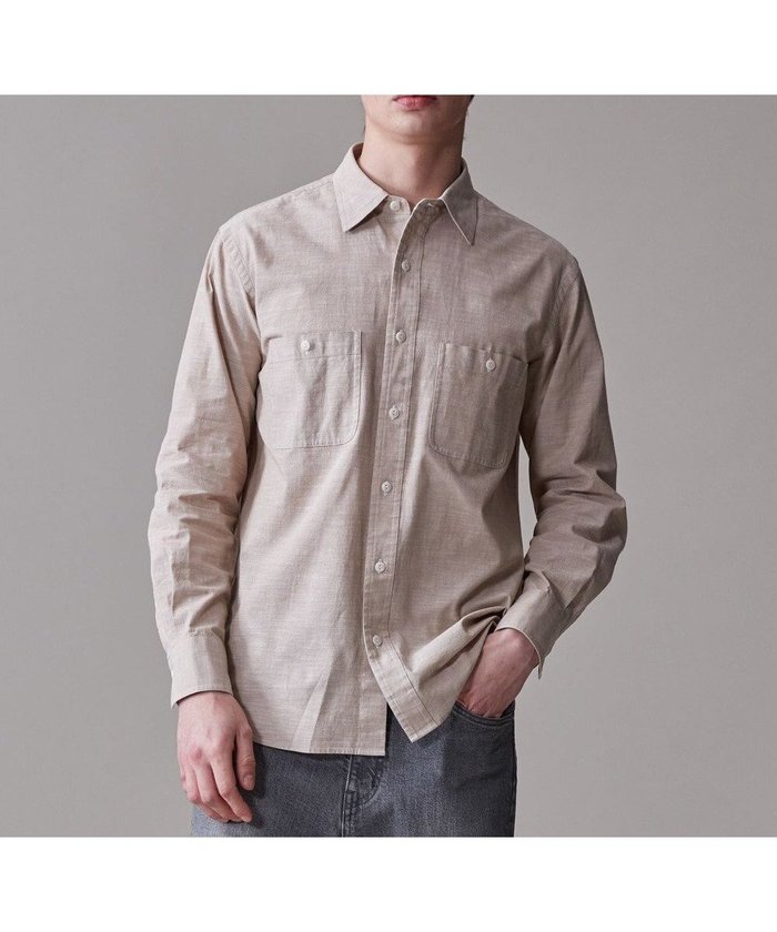 【ジェイ プレス/J.PRESS / MEN】の【洗える】コットンダンガリー シャツ / レギュラー インテリア・キッズ・メンズ・レディースファッション・服の通販 founy(ファニー) https://founy.com/ ファッション Fashion メンズファッション Men's Style Online トップス・カットソー Tops/Tshirt/Men シャツ Shirts インナー Inner ヴィンテージ Vintage 春 Spring 洗える Washable ドレス Dress バランス Balance パターン Pattern ベーシック Basic 羽織 Haori メンズ Mens レギュラー Regular ワーク Work S/S・春夏 Ss・Spring/Summer おすすめ Recommend 夏 Summer エレガント 上品 Elegant |ID: prp329100004571702 ipo3291000000032649786