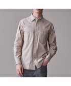 【ジェイ プレス/J.PRESS / MEN】の【洗える】コットンダンガリー シャツ / レギュラー ベージュ系|ID: prp329100004571702 ipo3291000000032649787