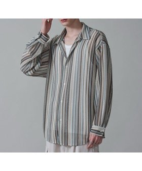 【ウィゴー/WEGO / MEN】のストライプメッシュBIGシャツ(LS) 人気、トレンドファッション・服の通販 founy(ファニー) ファッション Fashion メンズファッション MEN トップス・カットソー Tops/Tshirt/Men シャツ Shirts 春 Spring ストライプ Stripe スマホ Smartphone スラックス Slacks 透かし Watermark デニム Denim 長袖 Long Sleeve ビッグ Big メッシュ Mesh ルーズ Loose S/S・春夏 Ss・Spring/Summer 再入荷 Restock/Back In Stock/Re Arrival おすすめ Recommend 夏 Summer |ID:prp329100004571715