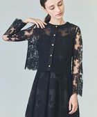 【グレース コンチネンタル/GRACE CONTINENTAL】のリバーレースジャケット ブラック|ID: prp329100004571718 ipo3291000000033530536