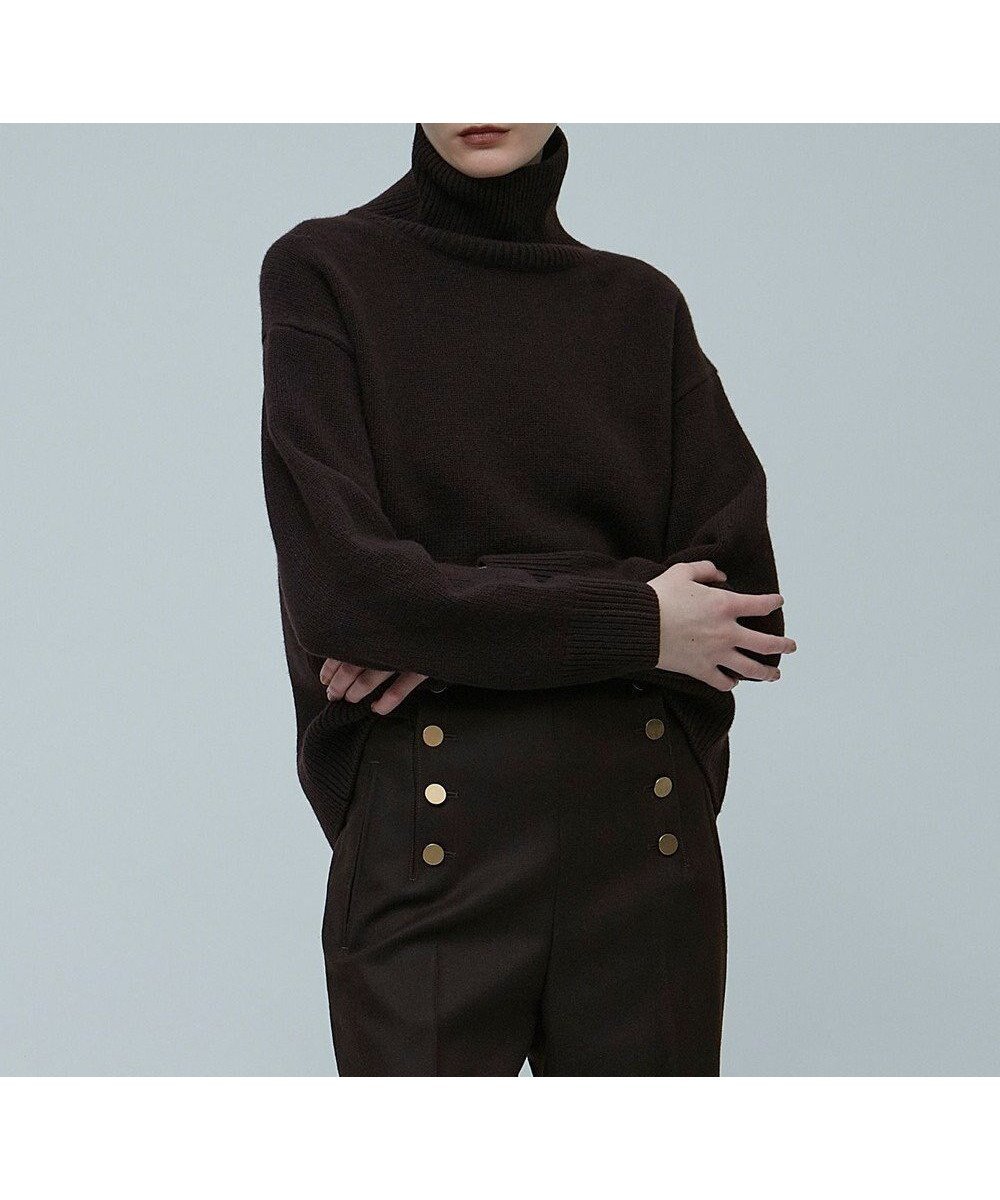 【ベイジ,/BEIGE,】の【Precious 2月号掲載】LA BAUME / タートルニット インテリア・キッズ・メンズ・レディースファッション・服の通販 founy(ファニー) 　雑誌掲載アイテム　Magazine Items　ファッション雑誌　Fashion Magazines　プレシャス　Precious　ファッション　Fashion　レディースファッション　WOMEN　トップス・カットソー　Tops/Tshirt　ニット　Knit Tops　2月号　February Issue　カシミヤ　Cashmere　スリット　Slit　センター　Center　セーター　Sweater　タートル　Turtle　A/W・秋冬　Aw・Autumn/Winter・Fw・Fall-Winter　雑誌　Magazine　Brown|ID: prp329100004571741 ipo3291000000032349492