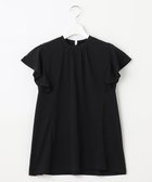 【フェルゥ/Feroux】の【UVケア】スタンドカラーフレアスリーブ Tシャツ ブラック系|ID: prp329100004571786 ipo3291000000032670182