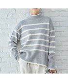 【自由区/JIYU-KU】の【WEB限定カラーあり・洗える】ウールカシミヤブレンドハイネック ニット 人気、トレンドファッション・服の通販 founy(ファニー) ファッション Fashion レディースファッション Fashion for Women トップス・カットソー Cut & Sew Tops ニット Knit Tops & Sweaters 洗える Machine Washable コンパクト Compact, Small Size 軽量 Lightweight, Ultra Light スリット Slit, Slit Detail セーター Sweater, Knitwear ハイネック High Neck, Mock Neck バランス Balance, Style Balance プレート Plate, Dish ベーシック Basic, Essential 冬 Winter / This Winter A/W・秋冬 Autumn/Winter エレガント 上品 Elegant thumbnail [WEB限定]グレー×オフボーダー|ID: prp329100004571798 ipo3291000000033404197