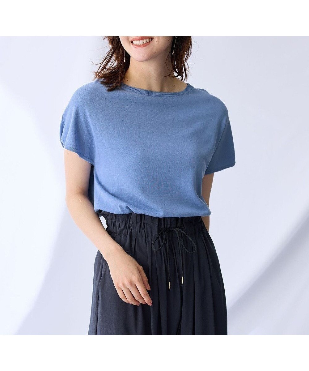 【エニー/ANY】のファンクションフレンチスリーブニット インテリア・キッズ・メンズ・レディースファッション・服の通販 founy(ファニー) ファッション Fashion レディースファッション Fashion for Women トップス・カットソー Cut & Sew Tops ニット Knit Tops & Sweaters アンサンブル Ensemble Set インナー Innerwear 春 Spring カーディガン Cardigan, Knitwear 抗菌 Antibacterial, Bacteria-Resistant サンダル Sandals, Summer Shoes ジャケット Jacket, Outerwear スリット Slit, Slit Detail スリーブ Sleeve, Long Sleeve / Short Sleeve セーター Sweater, Knitwear デニム Denim, Jeans Material フラット Flat, Flat Shoes フレンチ French, French Style S/S・春夏 SS, Spring/Summer, Warm Season おすすめ Recommended / Our Picks 夏 Summer エレガント 上品 Elegant ビジネス 仕事 通勤 Business / Work / Commuting ブルー|ID: prp329100004572147 ipo3291000000033396085