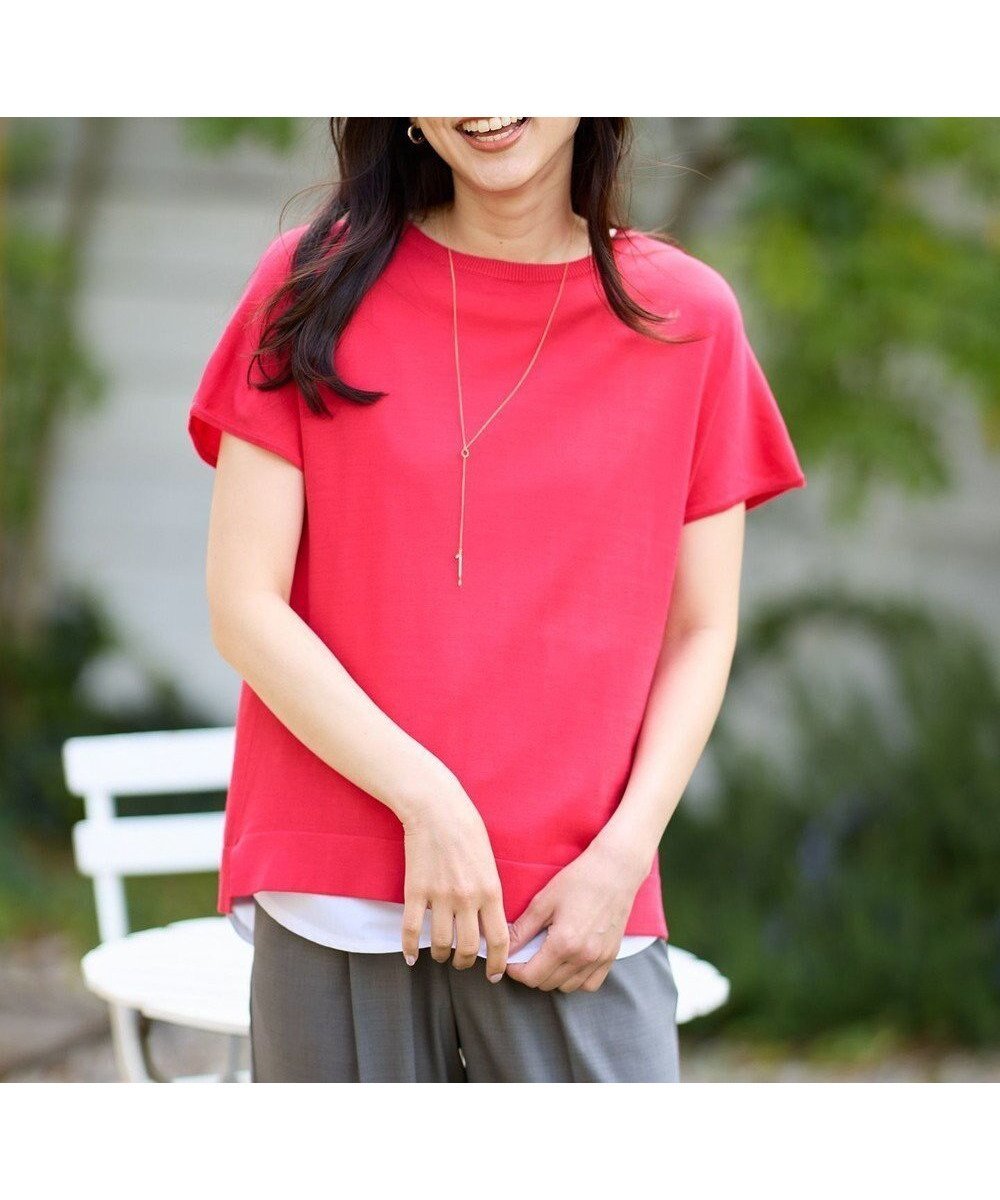 【エニー/ANY】のファンクションフレンチスリーブニット インテリア・キッズ・メンズ・レディースファッション・服の通販 founy(ファニー) ファッション Fashion レディースファッション Fashion for Women トップス・カットソー Cut & Sew Tops ニット Knit Tops & Sweaters アンサンブル Ensemble Set インナー Innerwear 春 Spring カーディガン Cardigan, Knitwear 抗菌 Antibacterial, Bacteria-Resistant サンダル Sandals, Summer Shoes ジャケット Jacket, Outerwear スリット Slit, Slit Detail スリーブ Sleeve, Long Sleeve / Short Sleeve セーター Sweater, Knitwear デニム Denim, Jeans Material フラット Flat, Flat Shoes フレンチ French, French Style S/S・春夏 SS, Spring/Summer, Warm Season おすすめ Recommended / Our Picks 夏 Summer エレガント 上品 Elegant ビジネス 仕事 通勤 Business / Work / Commuting ピンク|ID: prp329100004572147 ipo3291000000034781297