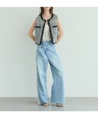 【グレース コンチネンタル/GRACE CONTINENTAL】のサイドレースデニムパンツ サックス|ID: prp329100004572157 ipo3291000000033525715