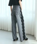 【グレース コンチネンタル/GRACE CONTINENTAL】のサイドレースデニムパンツ ブラック|ID: prp329100004572157 ipo3291000000033525716