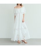 【グレース コンチネンタル/GRACE CONTINENTAL】のラッフルレース切替マキシ ホワイト|ID: prp329100004572159 ipo3291000000032354595