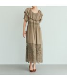 【グレース コンチネンタル/GRACE CONTINENTAL】のラッフルレース切替マキシ カーキ|ID: prp329100004572159 ipo3291000000032354597