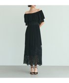 【グレース コンチネンタル/GRACE CONTINENTAL】のラッフルレース切替マキシ ブラック|ID: prp329100004572159 ipo3291000000032354600