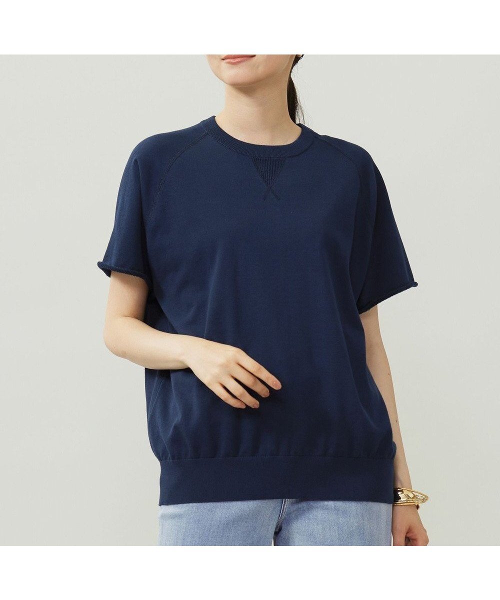 【自由区/JIYU-KU】の【洗える】コットンループバックスウェット ニット 人気、トレンドファッション・服の通販 founy(ファニー) 　ファッション　Fashion　レディースファッション　Fashion for Women　トップス・カットソー　Cut & Sew Tops　ニット　Knit Tops & Sweaters　レディースパーカー・カジュアルフーディー　Casual Hoodies & Sweatshirts　スウェット・クルーネックトップス　Sweatshirts & Crewnecks / Relaxed Fit Sweat Tops　インド　Indian Textile　セーター　Sweater, Knitwear　ミックス　Mix, Mixed Style　夏　Summer　春　Spring　S/S・春夏　SS, Spring/Summer, Warm Season　洗える　Machine Washable　 other-1|ID: prp329100004572187 ipo3291000000036279241