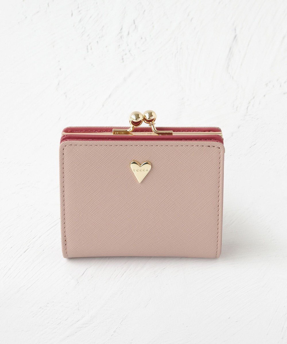 【トッカ/TOCCA】のPIECE OF LOVE BIFOLD WALLET 2つ折り財布 インテリア・キッズ・メンズ・レディースファッション・服の通販 founy(ファニー) 　ファッション　Fashion　レディースファッション　Ladies' Fashion Online　財布　Wallets　アシンメトリー　Asymmetry　ウォレット　Wallet　コンパクト　Compact　シンプル　Simple　財布　Wallet　フォルム　Form　ポケット　Pocket　メタル　Metal　モダン　Modern　モチーフ　Motif　リュクス　Luxe　A/W・秋冬　Aw・Autumn/Winter・Fw・Fall-Winter　冬　Winter　おすすめ　Recommend　ピンク系|ID: prp329100004572188 ipo3291000000032354861