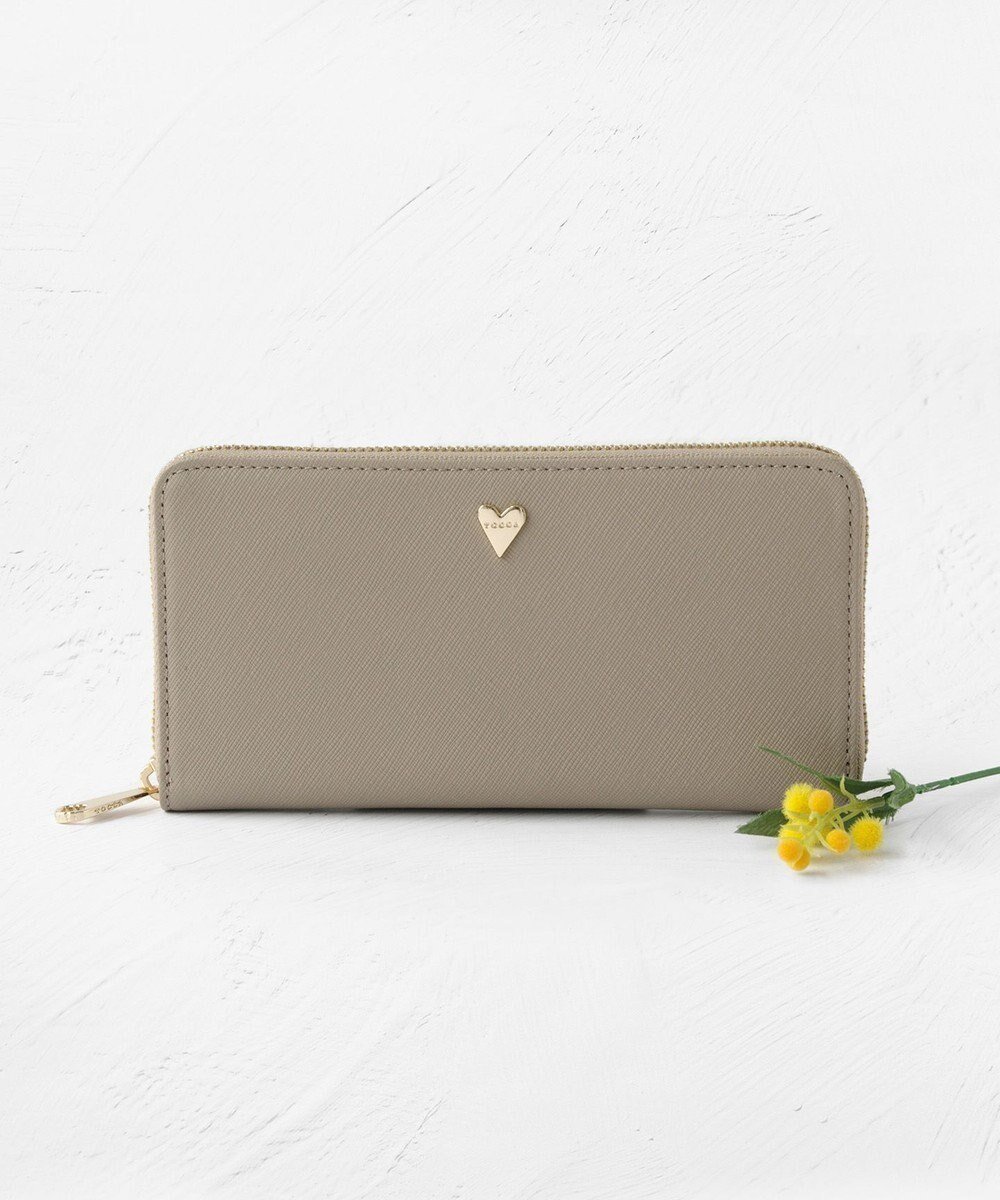【トッカ/TOCCA】のPIECE OF LOVE LONG WALLET 長財布 インテリア・キッズ・メンズ・レディースファッション・服の通販 founy(ファニー) 　ファッション　Fashion　レディースファッション　Fashion for Women　ミニ財布・二つ折り財布　Wallets & Card Cases　アシンメトリー　Asymmetrical Style　シンプル　Simple, Minimal　財布　Wallet, Purse　フォルム　Silhouette, Form　ポケット　Pocket, Pocket Detail　メタル　Metal, Metal Parts　モダン　Modern, Contemporary　モチーフ　Motif, Design Theme　リュクス　Luxury, Elegant, High-End, Chic　A/W・秋冬　Autumn/Winter　冬　Winter / This Winter　おすすめ　Recommended / Our Picks　ベージュ系|ID: prp329100004572195 ipo3291000000032724924