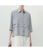 【アイシービー/iCB】の【WEB限定・洗える】クリーンブロード クロップドシャツ ブラックストライプ系|ID: prp329100004572197 ipo3291000000032372050