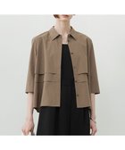 【アイシービー/iCB】の【WEB限定・洗える】クリーンブロード クロップドシャツ モカ系|ID: prp329100004572197 ipo3291000000032372051