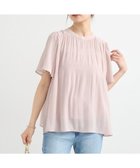 【アースミュージックアンドエコロジー/earth music&ecology】のマジョリカプリーツ半袖ブラウス Pink Beige|ID: prp329100004572238 ipo3291000000032355114