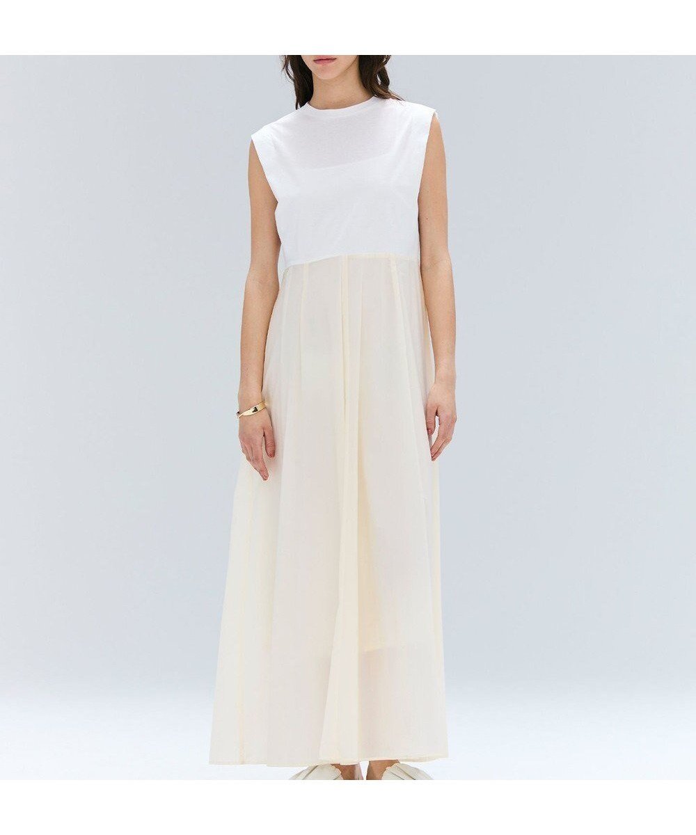 【ベイジ,/BEIGE,】の【洗える/セットアップ対応】SPIGA / ジャージーコンビフレアワンピース 人気、トレンドファッション・服の通販 founy(ファニー) 　ファッション　Fashion　レディースファッション　WOMEN　ワンピース　Dress　エレガント 上品　Elegant　春　Spring　洗える　Washable　ジャケット　Jacket　ジャージー　Jersey　ストレッチ　Stretch　セットアップ　Set Up　タフタ　Taffeta　ドッキング　Docking　ノースリーブ　No Sleeve　パウダー　Powder　フレア　Flare　S/S・春夏　Ss・Spring/Summer　NEW・新作・新着・新入荷　New Arrivals　おすすめ　Recommend　夏　Summer　旅行　Travel　 other-1|ID: prp329100004572251 ipo3291000000032355241