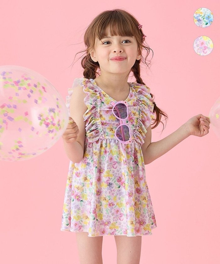 【エニィ/ANY / KIDS】の花柄 セパレート 水着 インテリア・キッズ・メンズ・レディースファッション・服の通販 founy(ファニー) https://founy.com/ ファッション Fashion キッズファッション Fashion for Kids インナー Innerwear セパレート Separate, Two-Piece チュニック Tunic, Long Top リボン Ribbon, Bow 夏 Summer 春 Spring S/S・春夏 SS, Spring/Summer, Warm Season 楽ちん Easy Fit, Comfortable 水着 Swimsuit, Swimwear |ID: prp329100004573069 ipo3291000000034321930