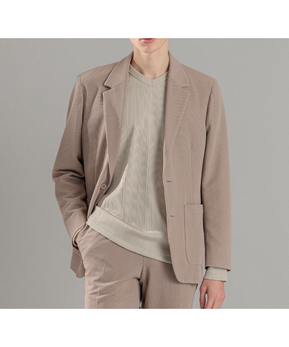 【ジョゼフ オム/JOSEPH HOMME / MEN】のソフトタックジャージー ジャケット インテリア・キッズ・メンズ・レディースファッション・服の通販 founy(ファニー) 　ファッション　Fashion　メンズファッション　Fashion for Men　アウター　Men's Coats Outerwear　テーラードジャケット　Tailored Jackets & Blazers　おすすめ　Recommended / Our Picks　ジャケット　Jacket, Outerwear　セットアップ　Set-Up, Coordinated Outfit　トレンド　Trend, Trending Now　パッチ　Patch, Appliqué　プレーン　Plain, Simple　ボトム　Bottoms, Lower Wear　ポケット　Pocket, Pocket Detail　リラックス　Relax, Relaxed Fit　エレガント 上品　Elegant　夏　Summer　春　Spring　S/S・春夏　SS, Spring/Summer, Warm Season　ベージュ系|ID: prp329100004573105 ipo3291000000033868946