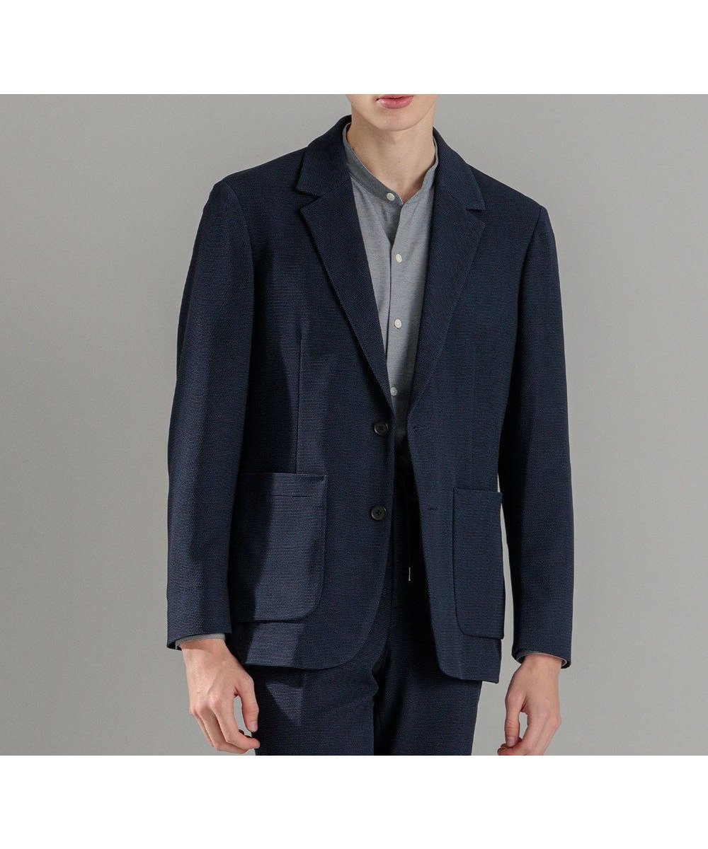 【ジョゼフ オム/JOSEPH HOMME / MEN】のソフトタックジャージー ジャケット インテリア・キッズ・メンズ・レディースファッション・服の通販 founy(ファニー) 　ファッション　Fashion　メンズファッション　Fashion for Men　アウター　Men's Coats Outerwear　テーラードジャケット　Tailored Jackets & Blazers　おすすめ　Recommended / Our Picks　ジャケット　Jacket, Outerwear　セットアップ　Set-Up, Coordinated Outfit　トレンド　Trend, Trending Now　パッチ　Patch, Appliqué　プレーン　Plain, Simple　ボトム　Bottoms, Lower Wear　ポケット　Pocket, Pocket Detail　リラックス　Relax, Relaxed Fit　エレガント 上品　Elegant　夏　Summer　春　Spring　S/S・春夏　SS, Spring/Summer, Warm Season　ネイビー系|ID: prp329100004573105 ipo3291000000033868947