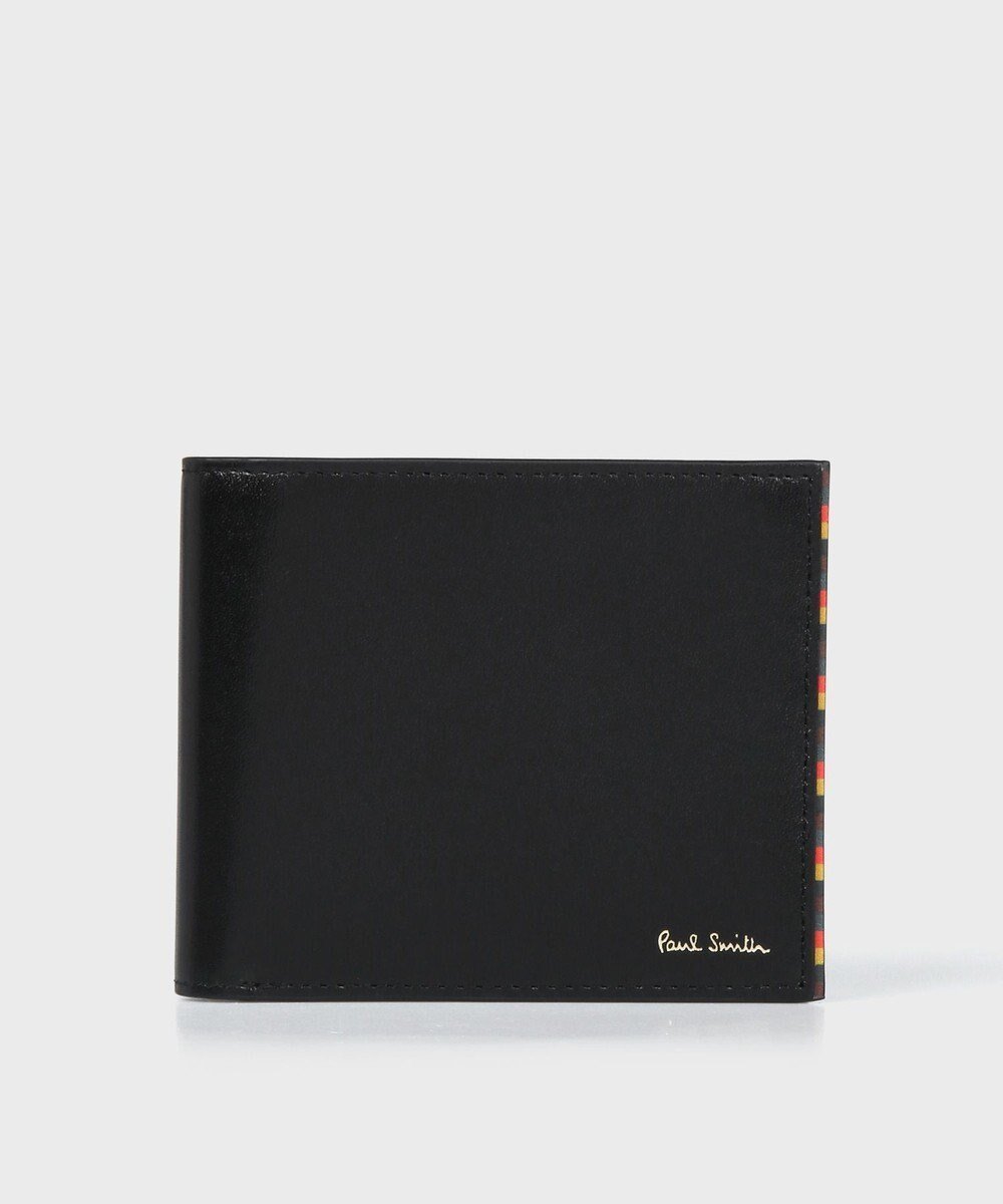 【ポールスミス/Paul Smith / MEN】のブライトストライプトリム 2つ折り財布 インテリア・キッズ・メンズ・レディースファッション・服の通販 founy(ファニー) 　ファッション　Fashion　メンズファッション　MEN　ストライプ　Stripe　ポケット　Pocket　メタル　Metal　メンズ　Mens　エレガント 上品　Elegant　財布　Wallet　ブラック|ID: prp329100004573110 ipo3291000000032364316