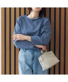 【自由区/JIYU-KU】の【カタログ掲載・洗える】パールディティールプルオーバー ニット ブルー|ID: prp329100004573122 ipo3291000000032651050