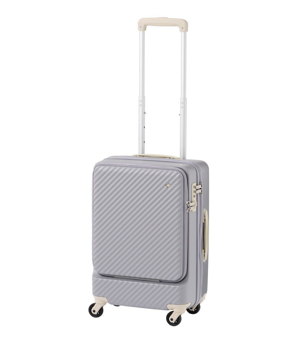 【エースバッグズアンドラゲッジ/ACE BAGS & LUGGAGE】のHaNT ハントマイン スーツケース 34L フロントポケット 1-2泊用 機内持込み対応サイズ 05744 ハント インテリア・キッズ・メンズ・レディースファッション・服の通販 founy(ファニー) 　ファッション　Fashion　レディースファッション　Fashion for Women　スーツ　Business Suits & Workwear　傘　Umbrella, Parasol　シューズ　Shoes, Footwear　フロント　Front, Front Design　プリント　Print, Printed Pattern　ポケット　Pocket, Pocket Detail　ポーチ　Pouch, Small Case　おすすめ　Recommended / Our Picks　旅行　Travel　スーツケース キャリーケース　Suitcase / Carry Case　スワローラベンダー|ID: prp329100004573125 ipo3291000000032695546