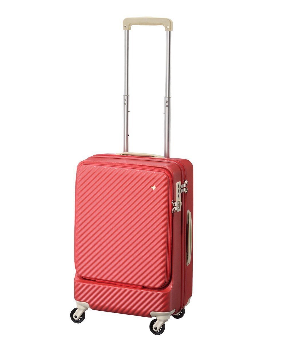【エースバッグズアンドラゲッジ/ACE BAGS & LUGGAGE】のHaNT ハントマイン スーツケース 34L フロントポケット 1-2泊用 機内持込み対応サイズ 05744 ハント インテリア・キッズ・メンズ・レディースファッション・服の通販 founy(ファニー) 　ファッション　Fashion　レディースファッション　Fashion for Women　スーツ　Business Suits & Workwear　傘　Umbrella, Parasol　シューズ　Shoes, Footwear　フロント　Front, Front Design　プリント　Print, Printed Pattern　ポケット　Pocket, Pocket Detail　ポーチ　Pouch, Small Case　おすすめ　Recommended / Our Picks　旅行　Travel　スーツケース キャリーケース　Suitcase / Carry Case　アネモネレッド|ID: prp329100004573125 ipo3291000000032695547