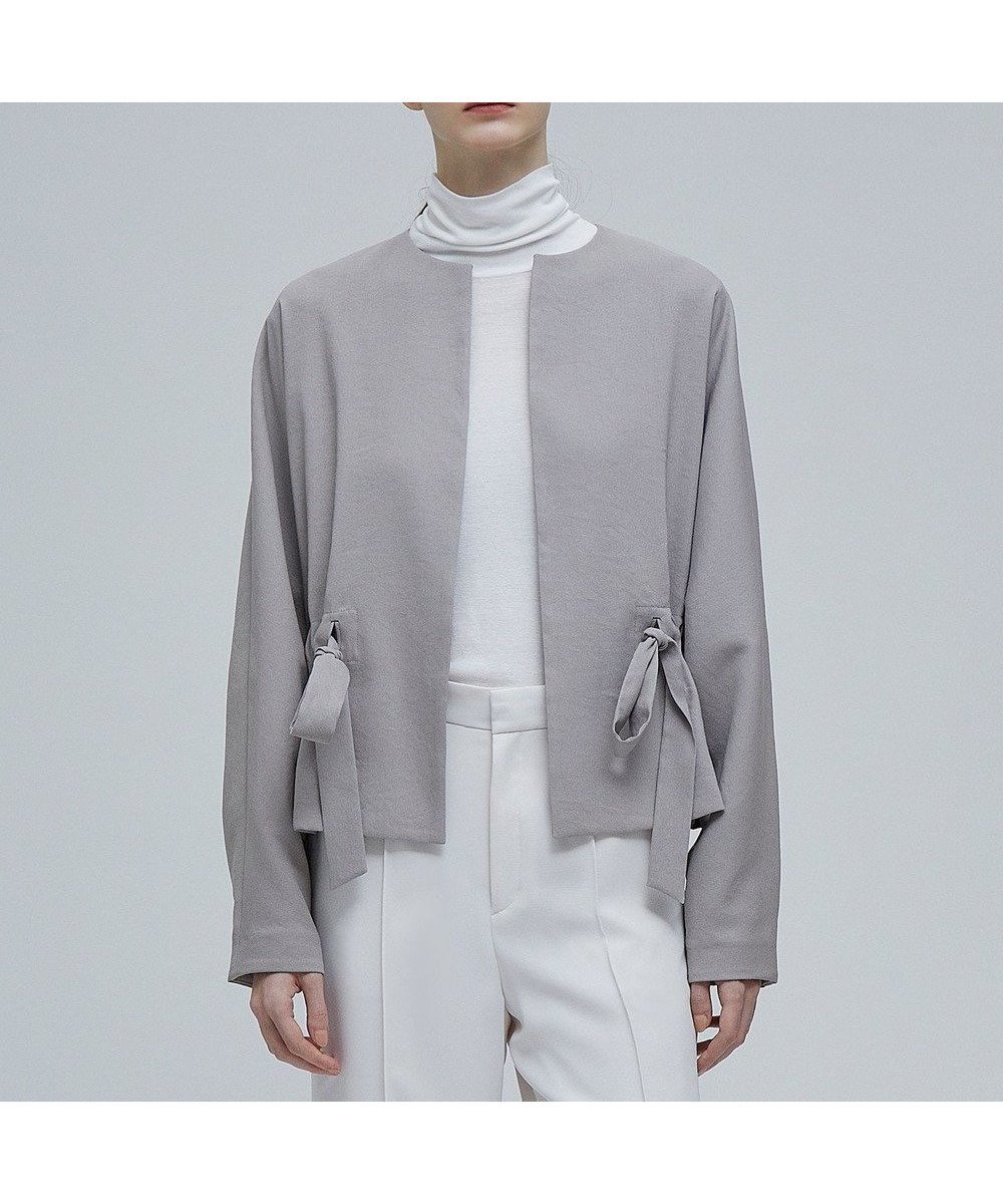 【ベイジ,/BEIGE,】のMARIE / ノーカラージャケット インテリア・キッズ・メンズ・レディースファッション・服の通販 founy(ファニー) 　ファッション　Fashion　レディースファッション　WOMEN　アウター　Coat Outerwear　ジャケット　Jackets　ノーカラージャケット　No Collar Leather Jackets　カーディガン　Cardigan　コンパクト　Compact　ショート　Short　シンプル　Simple　ジャケット　Jacket　ワイド　Wide　人気　Popularity　ビジネス 仕事 通勤　Business　夏　Summer　春　Spring　S/S・春夏　Ss・Spring/Summer　軽量　Lightweight　Taupe|ID: prp329100004573128 ipo3291000000032364630