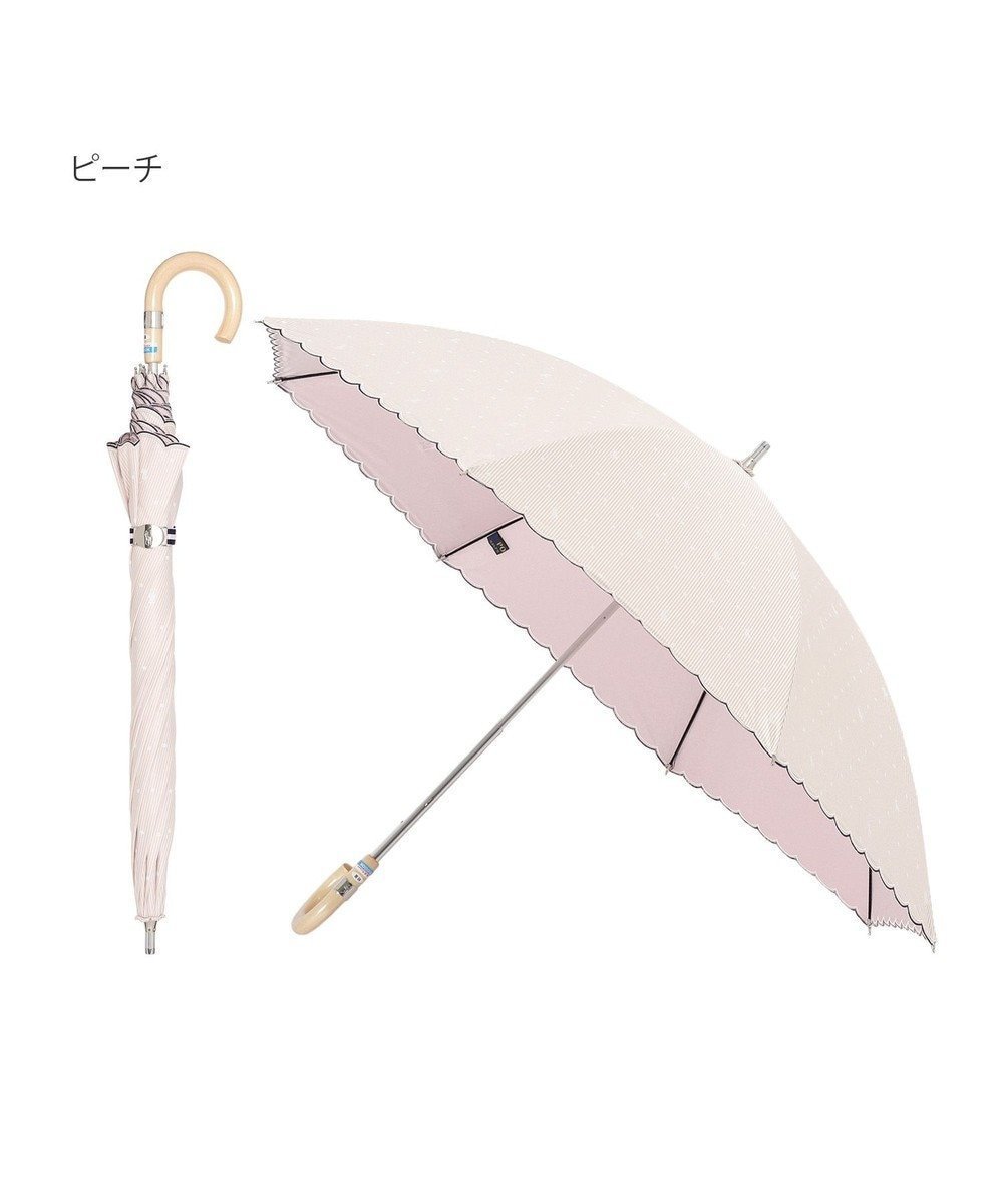【ムーンバット/MOONBAT】の【軽量】POLO RALPH LAUREN 晴雨兼用日傘 長傘 ストライプドット/遮光 遮熱 UV インテリア・キッズ・メンズ・レディースファッション・服の通販 founy(ファニー) 　ファッション　Fashion　レディースファッション　WOMEN　傘 / レイングッズ　Umbrellas/Rainwear　アイビー　Ivy　ウッド　Wood　傘　Umbrella　軽量　Lightweight　ストライプ　Stripe　ドット　Dot　ニューヨーク　New York　プリント　Print　日傘　Parasol　ラップ　Wrap　ピンク|ID: prp329100004573129 ipo3291000000032364637