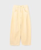 【グレース コンチネンタル/GRACE CONTINENTAL】のエッグラインデニムパンツ イエロー|ID: prp329100004573138 ipo3291000000032710787