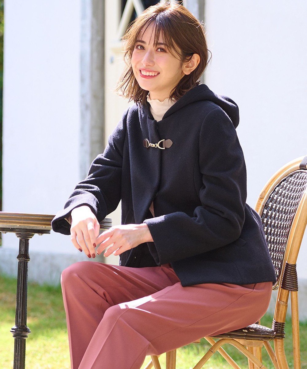 【エニィ スィス/any SiS】の【2WAY】ファインウールモッサ ショートコート インテリア・キッズ・メンズ・レディースファッション・服の通販 founy(ファニー) 　ファッション　Fashion　レディースファッション　Ladies' Fashion Online　アウター　Coat Outerwear　コート　Coats　ジャケット　Jackets　カシミヤ　Cashmere　クラシカル　Classical　ショート　Short　ジャケット　Jacket　ポケット　Pocket　防寒　Cold Protection　A/W・秋冬　Aw・Autumn/Winter・Fw・Fall-Winter　エレガント 上品　Elegant　ビジネス 仕事 通勤　Business　ネイビー|ID: prp329100004573169 ipo3291000000032491582