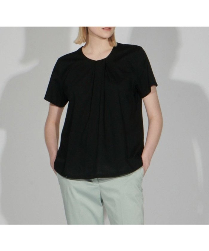 【ジョゼフ/JOSEPH】の【洗える】ライトスビン デザインTシャツ インテリア・キッズ・メンズ・レディースファッション・服の通販 founy(ファニー) https://founy.com/ ファッション Fashion レディースファッション Fashion for Women トップス・カットソー Cut & Sew Tops シャツ・ブラウス・オフィスカジュアル Elegant Blouses & Button-Ups ロングTシャツ・Tシャツ Longline T-Shirts & Tees カットソー・ベーシックTシャツ Cut-and-Sewn Tops / Stretch Tees & Basics カットソー Cut and Sewn Top コンパクト Compact, Small Size ブロード Broadcloth, Fine Cotton 夏 Summer 春 Spring S/S・春夏 SS, Spring/Summer, Warm Season 洗える Machine Washable |ID: prp329100004573177 ipo3291000000032708959