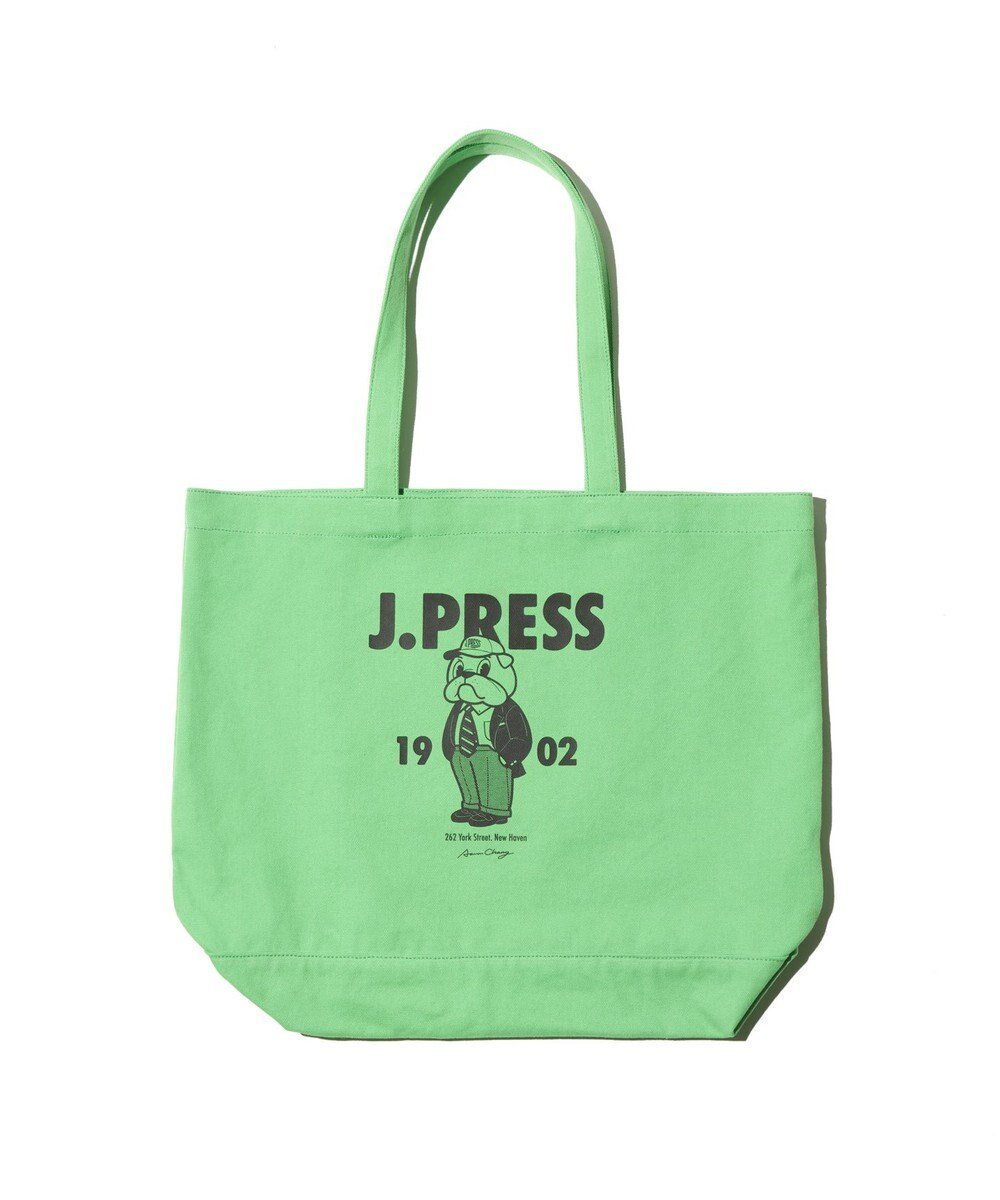 【ジェイ プレス/J.PRESS / MEN】の【AaronChang】【UNISEX】トートバッグ インテリア・キッズ・メンズ・レディースファッション・服の通販 founy(ファニー) 　ファッション　Fashion　レディースファッション　Fashion for Women　バッグ　Bags　アイビー　Ivy Pattern　イラスト　Illustration　キャンバス　Canvas, Canvas Fabric　コラボ　Collaboration, Collab　コレクション　Collection, Seasonal Line　雑誌　Magazine, Fashion Magazine　プリント　Print, Printed Pattern　ベーシック　Basic, Essential　ポケット　Pocket, Pocket Detail　ユニセックス　Unisex, Genderless　グリーン系|ID: prp329100004573187 ipo3291000000034473724