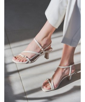 【イェッカ ヴェッカ/YECCA VECCA】のナローストラップサンダル 人気、トレンドファッション・服の通販 founy(ファニー) ファッション Fashion レディースファッション Fashion for Women サンダル Sandals, Summer Shoes バランス Balance, Style Balance フェイクレザー Faux Leather, PU Leather 夏 Summer 春 Spring S/S・春夏 SS, Spring/Summer, Warm Season |ID:prp329100004573195
