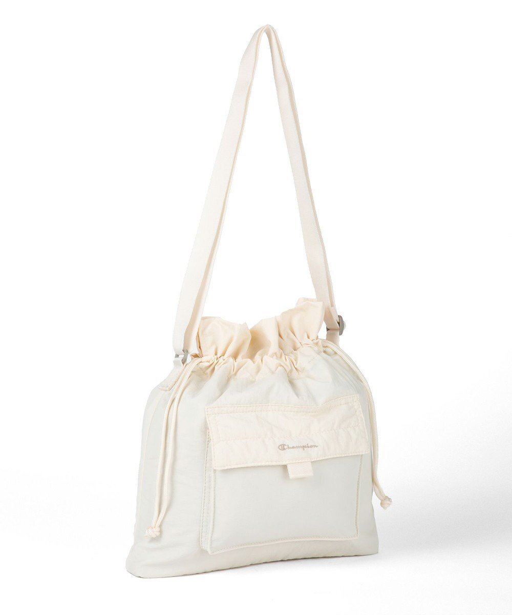 【エースバッグズアンドラゲッジ/ACE BAGS & LUGGAGE】のChampion パース ショルダーバッグ 63894 チャンピオン インテリア・キッズ・メンズ・レディースファッション・服の通販 founy(ファニー) 　ファッション　Fashion　レディースファッション　Fashion for Women　ショルダー　Shoulder, Shoulder Strap　フロント　Front, Front Design　ポケット　Pocket, Pocket Detail　再入荷　Restock / Back in Stock　巾着　Drawstring Bag, Kinchaku　アイボリー|ID: prp329100004573201 ipo3291000000033319826