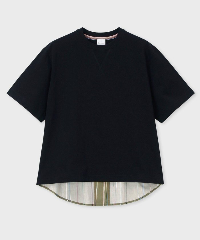 【ポール スミス/Paul Smith】のSignature Pinstripe コンビTシャツ インテリア・キッズ・メンズ・レディースファッション・服の通販 founy(ファニー) https://founy.com/ ファッション Fashion レディースファッション Fashion for Women トップス・カットソー Cut & Sew Tops シャツ・ブラウス・オフィスカジュアル Elegant Blouses & Button-Ups ロングTシャツ・Tシャツ Longline T-Shirts & Tees カットソー・ベーシックTシャツ Cut-and-Sewn Tops / Stretch Tees & Basics おすすめ Recommended / Our Picks カットソー Cut and Sewn Top コンビ Combo, Combination Style ワーク Workwear, Utility Style エレガント 上品 Elegant 半袖 Short Sleeve, Half Sleeve 夏 Summer S/S・春夏 SS, Spring/Summer, Warm Season A/W・秋冬 Autumn/Winter |ID: prp329100004573313 ipo3291000000032366799