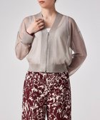 【ポール スミス/Paul Smith】の【洗える】シアーラメ ジップアップ カーディガン ベージュ|ID: prp329100004573325 ipo3291000000032690326