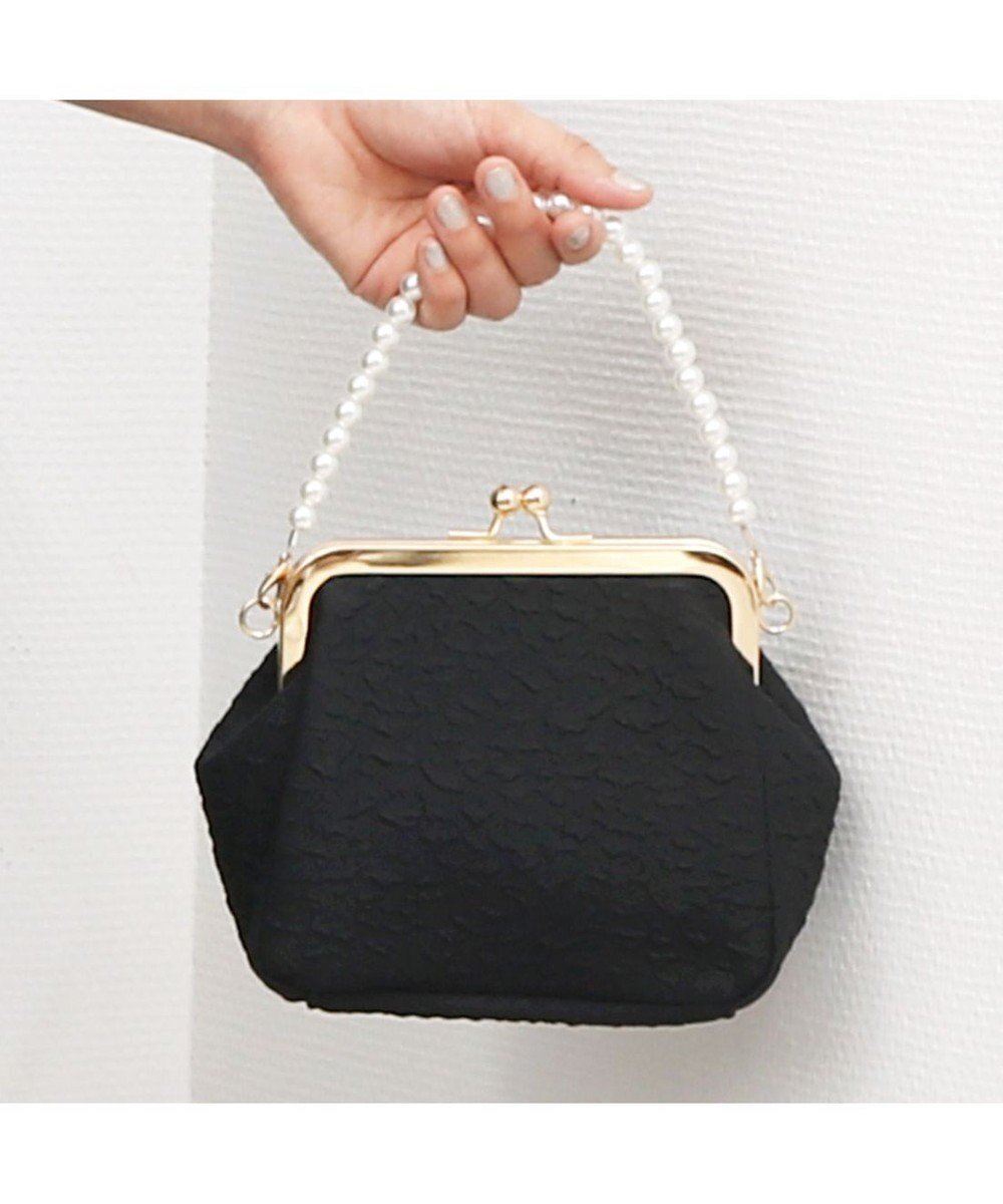 【アンビリオン/UNBILLION】のカシュカシュ cachecache / 2wayパールハンドル付きがま口パーティバッグ インテリア・キッズ・メンズ・レディースファッション・服の通販 founy(ファニー) 　ファッション　Fashion　レディースファッション　Fashion for Women　バッグ　Bags　アクセサリー　Fashion Accessories　オケージョン　Occasion Wear　カラフル　Colorful Design　クラシカル　Classical, Vintage-Inspired　ショルダー　Shoulder, Shoulder Strap　スマホ　Smartphone, Mobile Device　財布　Wallet, Purse　ハンド　Hand, Handmade　パーティ　Party, Party Style　パール　Pearl, Pearl Accent　フォーマル　Formal, Dressy　ポケット　Pocket, Pocket Detail　ミックス　Mix, Mixed Style　モチーフ　Motif, Design Theme　再入荷　Restock / Back in Stock　エレガント 上品　Elegant　入学式　Entrance Ceremony　卒業式　Graduation Ceremony　ブラック|ID: prp329100004573339 ipo3291000000032735776