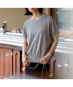 【23区/NIJYUSANKU】の【洗える】クリスピーシアールレックス ギャザースリーブ ラメ ニット 人気、トレンドファッション・服の通販 founy(ファニー) ファッション Fashion レディースファッション Ladies' Fashion Online トップス・カットソー Tops/Tshirt ニット Knit Tops インナー Inner 春 Spring 洗える Washable ギャザー Gather シアー Sheer シルバー Silver ジャケット Jacket スリーブ Sleeve セーター Sweater S/S・春夏 Ss・Spring/Summer 夏 Summer エレガント 上品 Elegant 2025年 2025 2025春夏・S/S Ss,Spring/Summer,2025 |ID:prp329100004573357