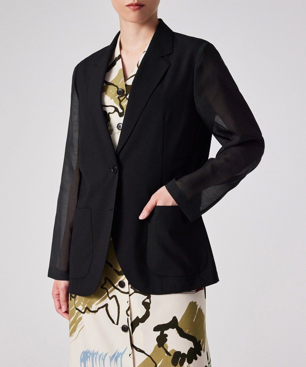 【ポール スミス/Paul Smith】のデザイン シアー ジャケット 人気、トレンドファッション・服の通販 founy(ファニー) 　ファッション　Fashion　レディースファッション　Fashion for Women　アウター　Coat / Outerwear Collection　レディースジャケット・軽アウター　Jackets　テーラードジャケット / 通勤・きれいめスタイル　Tailored Jackets & Blazers　おすすめ　Recommended / Our Picks　シアー　Sheer, See-Through　ジャケット　Jacket, Outerwear　モダン　Modern, Contemporary　ラグジュアリー　Luxury, Elegant　夏　Summer　S/S・春夏　SS, Spring/Summer, Warm Season　A/W・秋冬　Autumn/Winter　 other-1|ID: prp329100004573371 ipo3291000000033658162