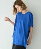 【イェッカ ヴェッカ/YECCA VECCA】の異素材切替Vネックプルオーバー Blue|ID: prp329100004573372 ipo3291000000032673486
