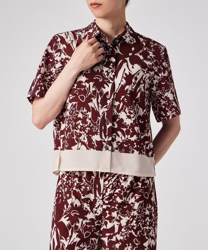 【ポール スミス/Paul Smith】のAvant Garden 半袖ブラウス インテリア・キッズ・メンズ・レディースファッション・服の通販 founy(ファニー) https://founy.com/ ファッション Fashion レディースファッション Fashion for Women トップス・カットソー Cut & Sew Tops シャツ・ブラウス・オフィスカジュアル Elegant Blouses & Button-Ups おすすめ Recommended / Our Picks エレガント 上品 Elegant セットアップ Set-Up, Coordinated Outfit ドレープ Drape, Draping Fabric プリント Print, Printed Pattern モダン Modern, Contemporary リラックス Relax, Relaxed Fit ワイド Wide, Wide Fit ワーク Workwear, Utility Style 半袖 Short Sleeve, Half Sleeve 夏 Summer S/S・春夏 SS, Spring/Summer, Warm Season A/W・秋冬 Autumn/Winter |ID: prp329100004573386 ipo3291000000033524350