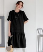 【ティアクラッセ/Tiaclasse】の【洗える】リップルピンタックワンピチュニック ブラック|ID: prp329100004573410 ipo3291000000032412272