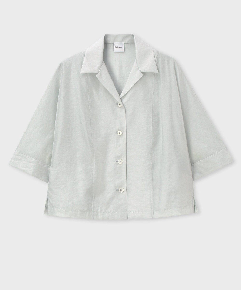 【ポール スミス/Paul Smith】の【洗える】オープンカラー シアーシャツ インテリア・キッズ・メンズ・レディースファッション・服の通販 founy(ファニー) 　ファッション　Fashion　レディースファッション　Ladies' Fashion Online　トップス・カットソー　Tops/Tshirt　シャツ/ブラウス　Shirts/Blouses　シアー　Sheer　ボックス　Box　リラックス　Relax　夏　Summer　春　Spring　S/S・春夏　Ss・Spring/Summer　洗える　Washable　羽織　Haori　ブルーグレー|ID: prp329100004573412 ipo3291000000032367543